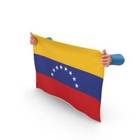 Venezuela Hand Holding Flag PNG & PSD Images