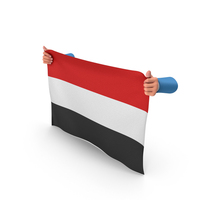 Yemen Hand Holding Flag PNG & PSD Images