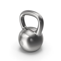 Silver Kettlebell PNG & PSD Images