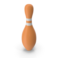 Orange Bowling Pin PNG & PSD Images