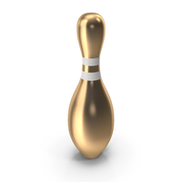 Gold Bowling Pin PNG & PSD Images