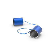Tin Can Phone Broken Paint PNG & PSD Images