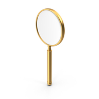 Magnify Glass Gold PNG & PSD Images