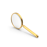Magnify Glass Side Gold PNG & PSD Images
