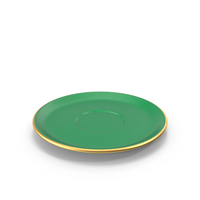Plate Green Gold PNG & PSD Images