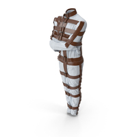 Straitjacket Outfit with Leather Belts PNG & PSD Images