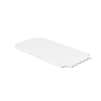 Ticket Side View Clay PNG & PSD Images