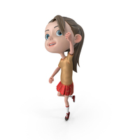 Cute Character Layla Winning Jump PNG & PSD Images