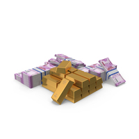 Gold Money 2000 Rupees Lots PNG & PSD Images