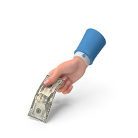 Right Hand Giving 50 US Dollars Note PNG & PSD Images