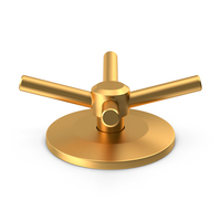 Safe Door Lock Gold PNG & PSD Images