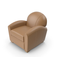Cortina Genuine Leather Club Chair PNG & PSD Images