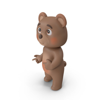 Concerned Bear Pose PNG & PSD Images