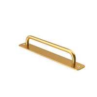 Door Handle Long Side Gold PNG & PSD Images