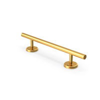Door Handle Long Side Gold PNG & PSD Images