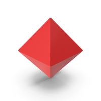 Red Octahedron PNG & PSD Images