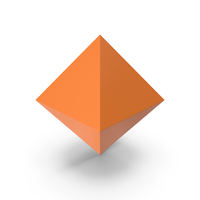 Orange Octahedron PNG & PSD Images