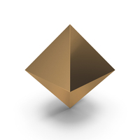 Gold Octahedron PNG & PSD Images