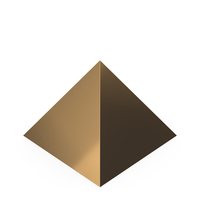Gold Pyramid Shape PNG & PSD Images
