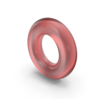 Red Glass Torus PNG & PSD Images
