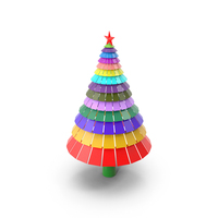 Christmas Decoration Tree Multi Colored PNG & PSD Images