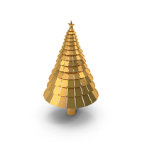 Christmas Decoration Tree Gold PNG & PSD Images