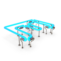 Blue Neon Letter E PNG & PSD Images