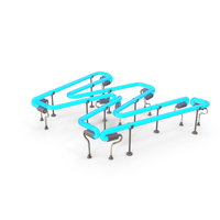 Blue Neon Letter W PNG & PSD Images