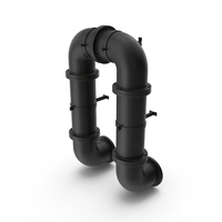 Steampunk Pipes Painted PNG & PSD Images