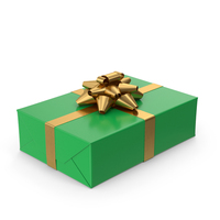 Green Gift Box PNG & PSD Images