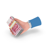 China 100 Yuan Holding Giving Bill Money PNG & PSD Images