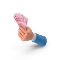 China 100 Yuan Notes Holding Hand Money PNG & PSD Images