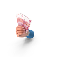 China 100 Yuan Notes Holding Right Hand Money PNG & PSD Images