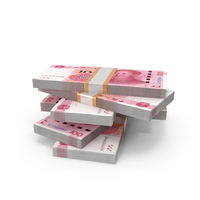 China 100 Yuan Note Currency Block Money PNG & PSD Images