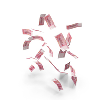 China 100 Yuan Notes Few Falling Money PNG & PSD Images