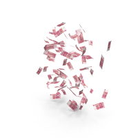Few China 100 Yuan Notes Falling Money PNG & PSD Images