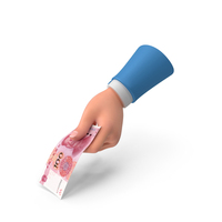 Left hand Giving China 100 Yuan Note Money PNG & PSD Images
