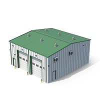 Green Warehouse Building PNG & PSD Images