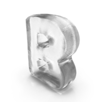 Ice Letter B PNG & PSD Images