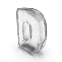 Ice Letter D PNG & PSD Images