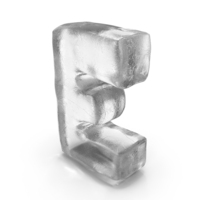 Ice Letter E PNG & PSD Images