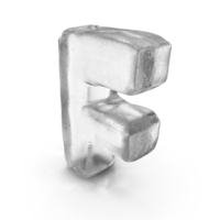 Ice Letter F PNG & PSD Images