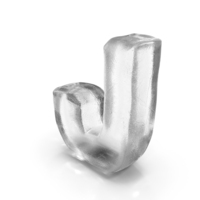 Ice Letter J PNG & PSD Images