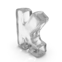Ice Letter K PNG & PSD Images