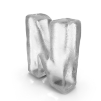 Ice Letter N PNG & PSD Images