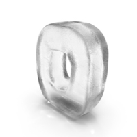 Ice Letter O PNG & PSD Images