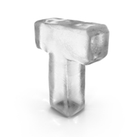 Ice Letter T PNG & PSD Images