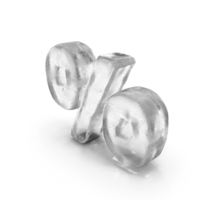 Ice Percent Symbol % PNG & PSD Images