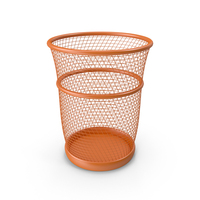 Paper Bin Orange PNG & PSD Images