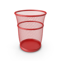 Paper Bin Red PNG & PSD Images